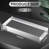 Yousoontic 2 Pcs Clear Acrylic Blocks for Display Blank Name