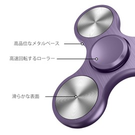 COOLDEN Hand Spinner Premium Stress Reliever Toy Super Durable Stainless Steel Bearings High Speed Spin 2-5 Minutes ADHD Autism Toy Hand Spinner Spins Well Fidget Killing Time Fingertip Spinner Funny
