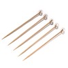 BambooMN Decorative Ball End Bamboo Cocktail Appetizer Picks - 4.7"