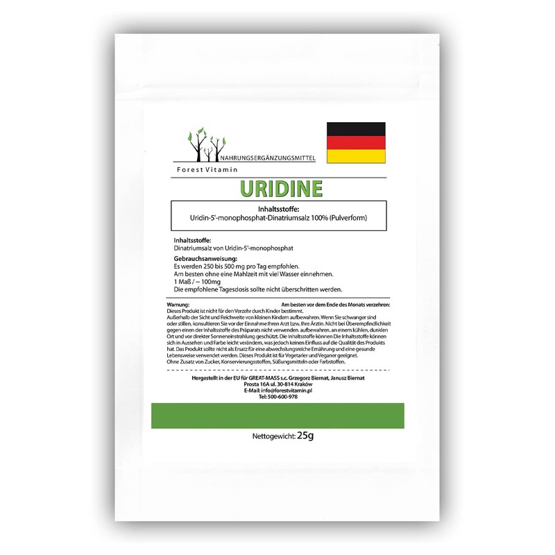 URIDIN Forest Vitamin Uridine Powder Storage and Concentration (25)