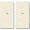 20 Handkerchiefs (2 x 10) Moments Ornament Cream / Beige
