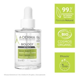 A-Derma Biology Hyalu sérum 3-en-1 30 ml, hidrata, rellena y calma piel sensible                                                                      