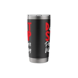 Running Runner Half Marathon Watching Spectator Don't Stop Stainless Steel Insulated Tumbler