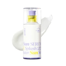 ESPOIR Water Splash Sun Serum SPF50+ PA+++ 50ml - Suero Solar Ultra Ligero con Ácido Hialurónico, Péptidos y Textura Acuosa Hidratante