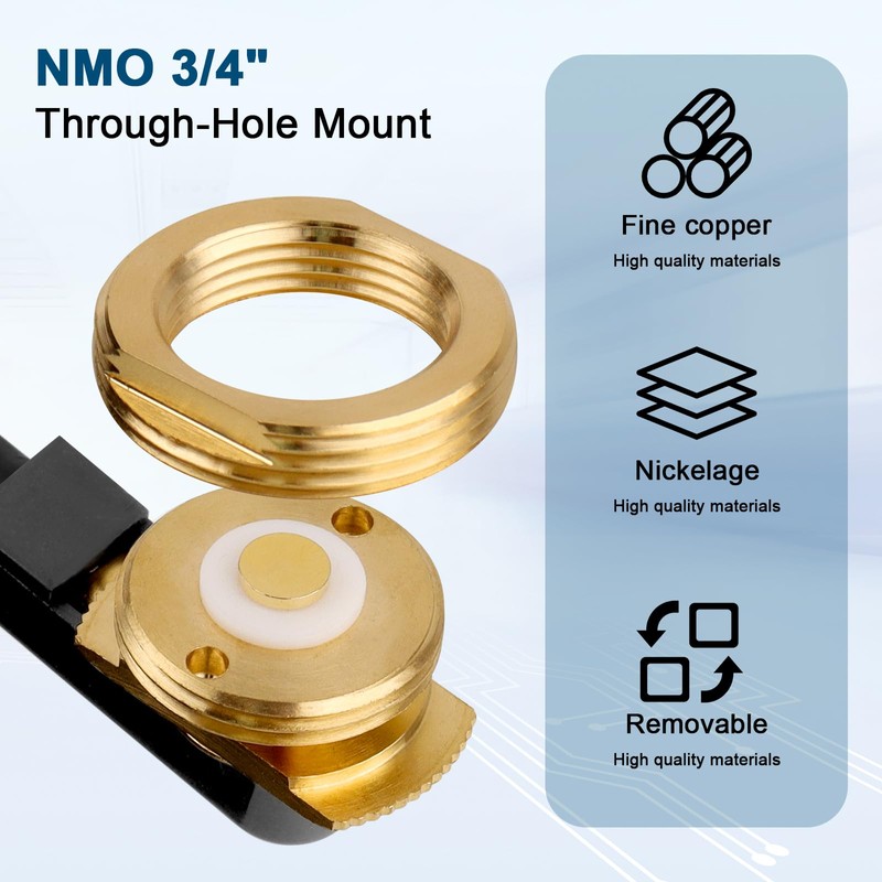 XRDS -RF NMO Antenna Mount to UHF PL259 RG58 Cable