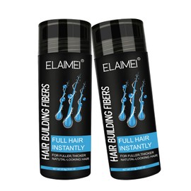 RoseFlower Hair Fibers for Thinning Hair Unisex, Waterproof Undetectable Natural Instant Conceals Thicken Thinning Balding Hair Areas Hairline 15 Sec, Look Younger, Men Women, Black + Medium Brown