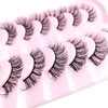 Lashes False Eyelashes Natural Wispy Cat Eye Lashes Fluffy Pack
