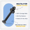 3/8" x 4-1/2" (25 Pack) Black Carriage Bolt Kit, Grade