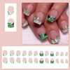 RIICFDD St. Patrick's Day Press on Nails Square Fake Nails
