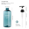 Segbeauty Shampoo Bottle Dispenser, Light Blue, 3-Piece Set, 16.9 fl