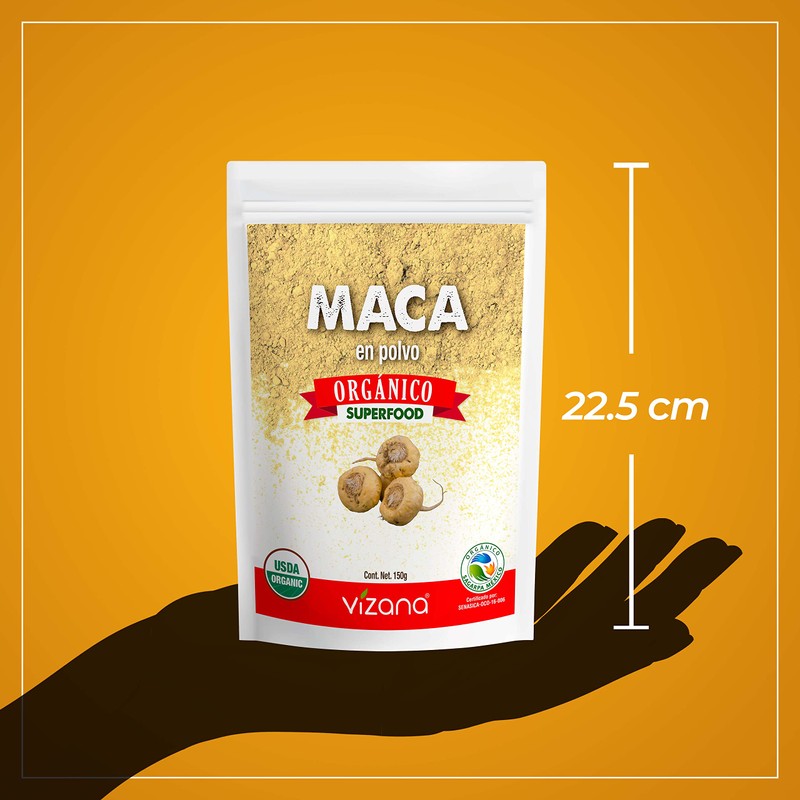 VIZANA NUTRITION | Maca Orgánica Certificada USDA en Polvo 300g