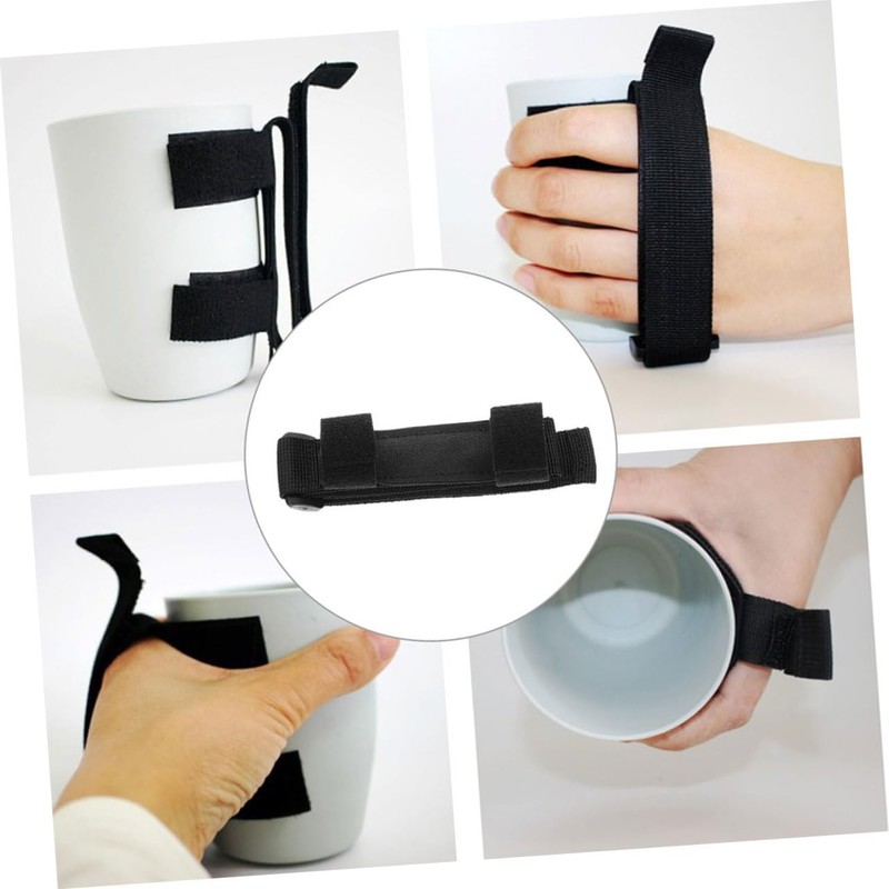 SAFIGLE 2pcs Weighted Utensils Adaptive Cuff Elder Eating Assistance Cutlery