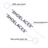 LitLaces -"SHOELACES Flat Printed Replacement Shoe Laces for Sneakers (White,