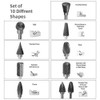 10 Pieces Rotary Cutter Set, Carving Tool Carbide Steel Solid