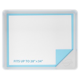 IMMCUTE Pee Pad Holder for Dogs, Thickened Soft Silicone Extra Large Puppy Pad Holder Fits Up to 28" x 34" Pee Pads, Non-Slip High Edge Pee Pad Holder, for Leak-Proof Urine, Floor Protection