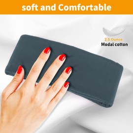 HEADMALL 100% Cotton Blackout Sleep Mask for Men Women - Super Soft & Comfortable Eye Mask for Sleeping , Light Blocking Eye Cover Upgrated Material, Adjustable Blindfold for Airplane Travel / Nap…