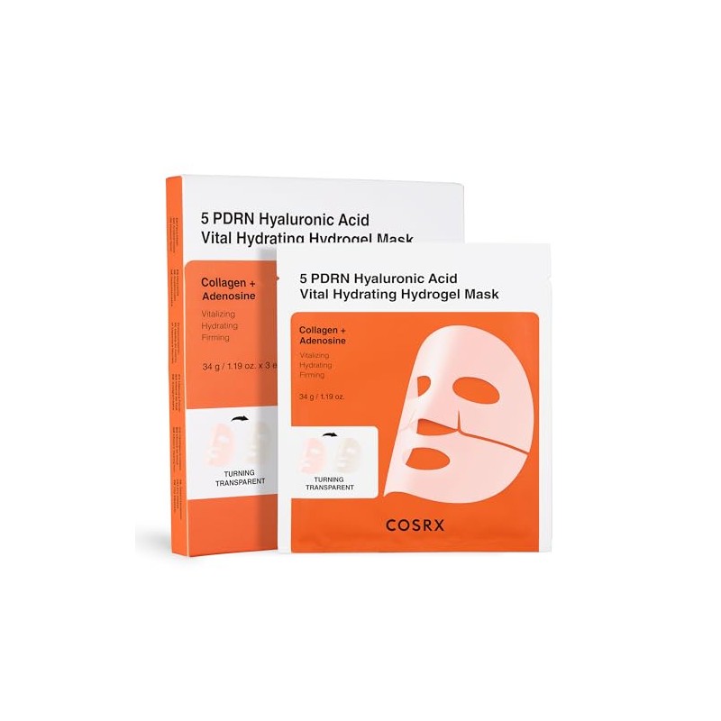 COSRX 5 PDRN Hyaluronic Hydrogel Face Mask, Glass Skin Glow,