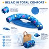 Inflatable Floating Recliner for Pool Relaxation – Foldable Mesh Water