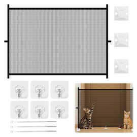 Stair Gates for Dogs, 110 x 72 Cm Safety Retractable Stair Gate, Portable Retractable No Drilling Pet Stairs Gates for Doorway/Bedroom/Kitchen