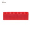 sourcing map 6pcs Plastic Hex Shank Screwdriver Bit Holder Organizer