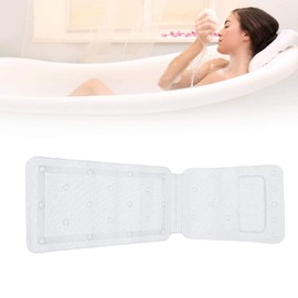 Bath Cushion for Tub, Bath Pillow Mat, Soft Bath Neck Pillow, Full Body Bath Pillow, Breathable Comfort Bath Mat With Extra Long Pillow, Bath Accessories 49.2 x 14.2inch