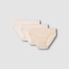 JAJU [JAJU] Women's Cotton Rice Grain Hip Hugger Panties 3-Pack