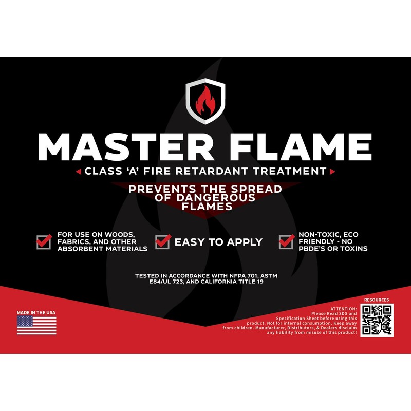 Master Flame - Fire Retardant - Spray on application -