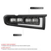 DNA MOTORING Pair of Fog Lights Compatible with Ford Bronco