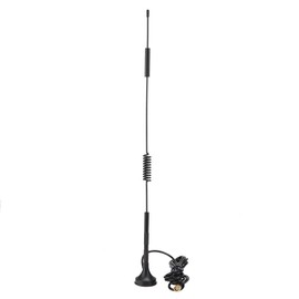 Zopsc Antena Exterior LTE SMA Macho 4G / 3G 18dBi Antena Ventosa magnética gsm de Alta Ganancia gsm Exterior 700-2700MHz 36cm de Alto(5m)