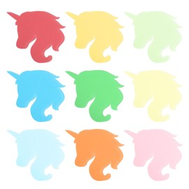 PATIKIL Bulletin Cutouts Paper, 54 Pcs Single Horn Horse Shaped Bulletin Board Paper Cut Outs Decorations for Classroom DIY Crafts Projects Party Supplies, Multicolored