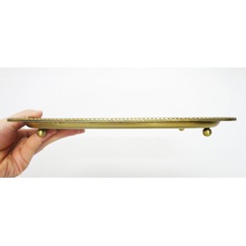 PL Antique Tray CHAMARRE, Rectangular, Iron, Gold Color