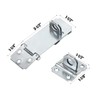 HOME MASTER HARDWARE 6 Pack Door Padlock Locks Hasp Latch,
