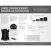 PrimoChill 240SL (30mm) EXIMO Modular Radiator, Clear Acrylic, 2x120mm, Dual