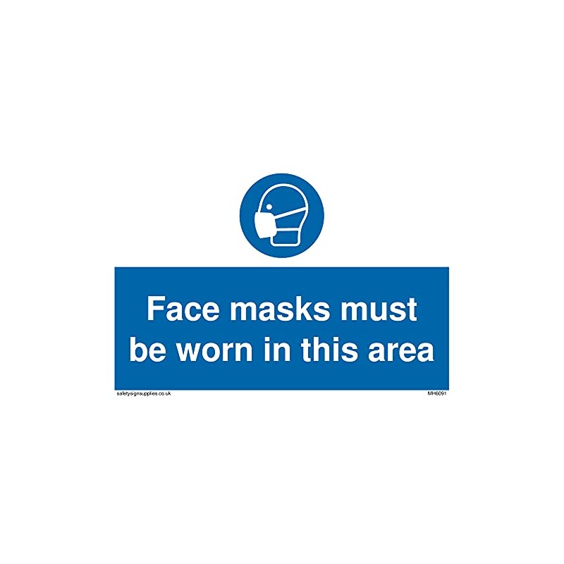 Pack of five - Face masks must be worn in