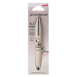 Mitsubishi Pencil MSXE516PN5SGR Multifunction Pen Jet Stream 4&1 0.5 Limited Edition Peanuts Snoopy Grige