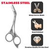 DINNAT Eyebrow Trimmer Scissor With Comb, Eyebrow Trimmers, Professional Precision