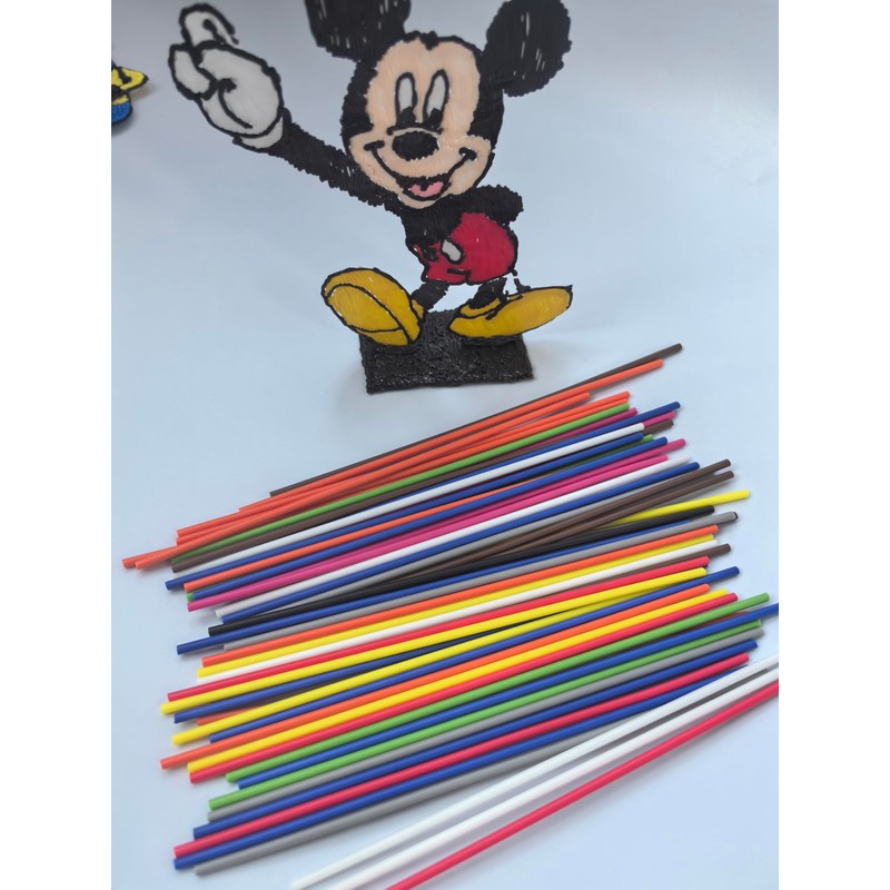 Pizimae 300 PCS 3D Pen Filament Refills, 10 Random Colors