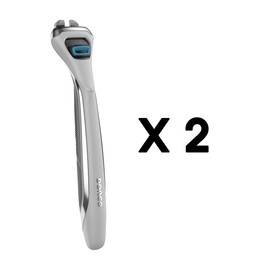 Dorco Pace 4 Pro - Four Blade Razor Shaving System - 2 Replacement Handles (Handles Only)