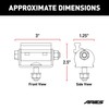ARIES 1110312 Base-Mount Light Bar Brackets, 2-Pack