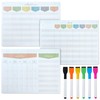Okuna Outpost Magnetic Dry Erase Board for Fridge, Weekly Planner