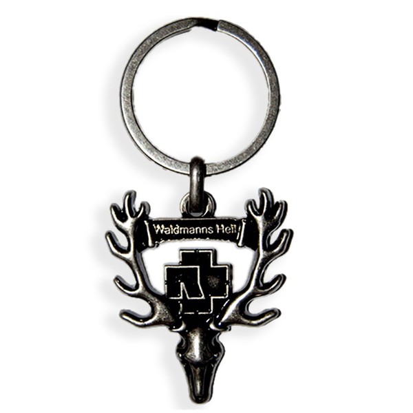 Rammstein Waidmanns Heil Metallic Keyring Official Band Merchandise, black