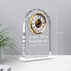 QAZMJUE 10th Wedding Anniversary Clock Gifts for Couples - Elegant