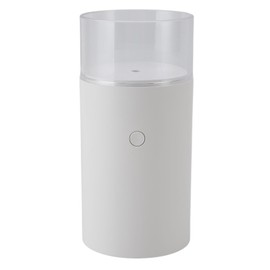 Essential Oil Diffuser 60ml USB Fine Mist 3D Flame Candle Light Aromatherapy Diffuser Humidifier for Bedroom Living Room Car Office White
