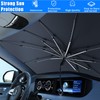 FUTLU 2024 Upgrade Car Umbrella Sunshade with Pull Rope,Windshield Sun