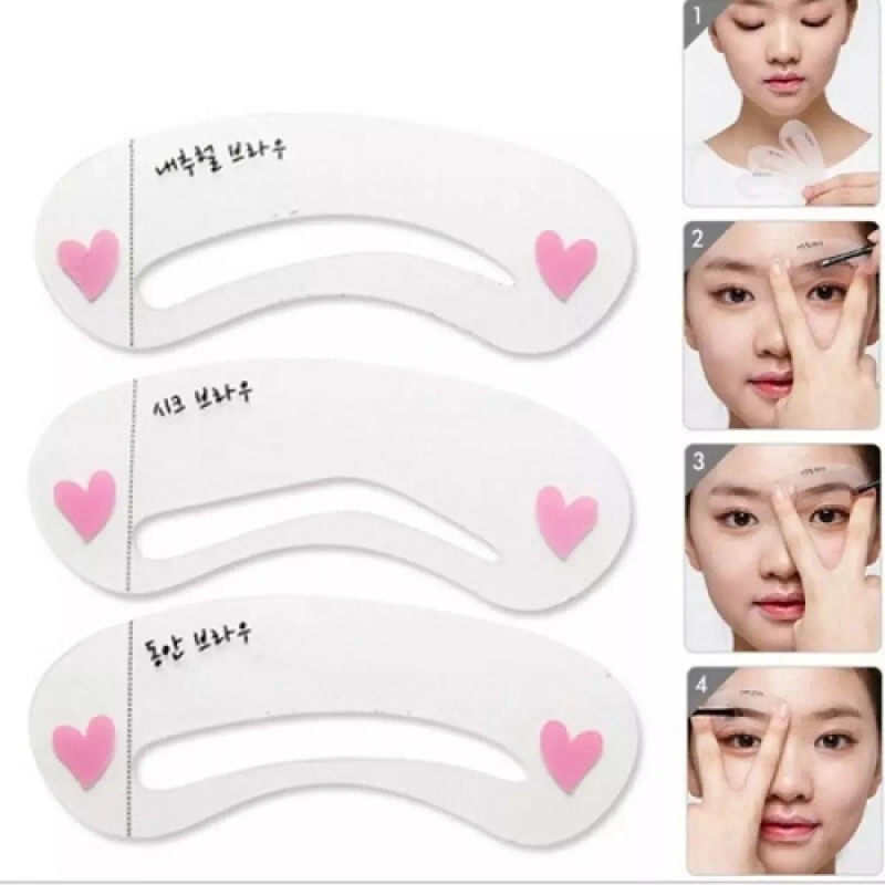 OEM Plantilla Para Ceja 3 Tipo Fashion Ceja Perfecta Al