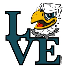 Swoop Philadelphia Love Decal - for Cars, Laptops, and More! - Use Inside or Outside - Sticks to Any Flat Smooth Surface