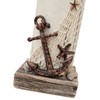 Waroom Home Rustic Wood Lighthouse Decor with Light, Tabletop Nautical