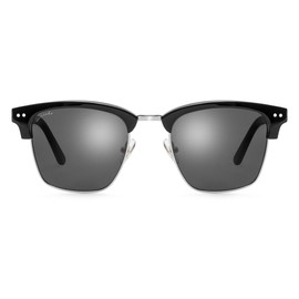 SIROKO - Bronx Metal Sunglasses - Black, Black, One Size, black
