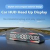 7 Inch Car LED HUD Display Time Speedometer Display Over