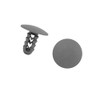 Motoforti 10Pcs 8mm Gray Plastic Rivets Fender Trunk Retainer Fastener
